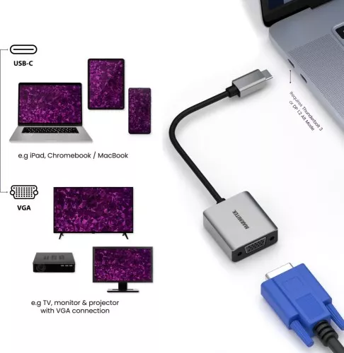 MARMITEK Adapter USB Typ C MARMITEK ConUSB-C/VG