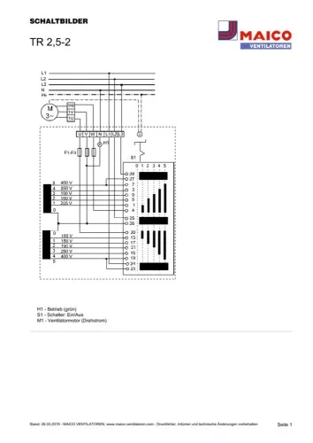Maico 5-Stufentransformator TR 2,5-2