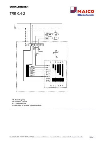 Maico 5-Stufentransformator TRE 0,4-2