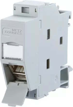 Metz Connect Hutschienenmodul,Kat.6A TN C6Amod-REG-180