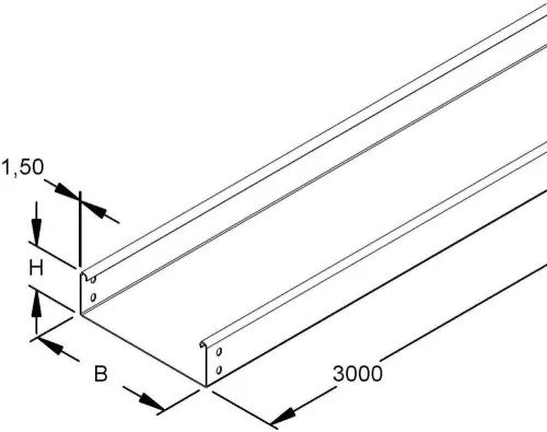 Niedax Kabelrinne inc. Verbinder RSU 60.100