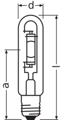 OSRAM LAMPE Halogenmetalldampflampe HQI-T 400/N E40 12X1