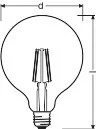 OSRAM LAMPE LED-Globelampe E27 L.SG12560GD7827FIE27