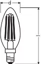 OSRAM LAMPE LED-Kerzenlampe (VE2) B.CLB404W827FIL VE2
