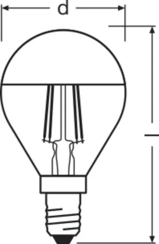OSRAM LAMPE LED-Kopfspiegellampe E14 LSCLP34MIRG4W827FE14