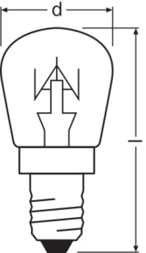 OSRAM LAMPE Special-Lampe SPC T26/57 CL15