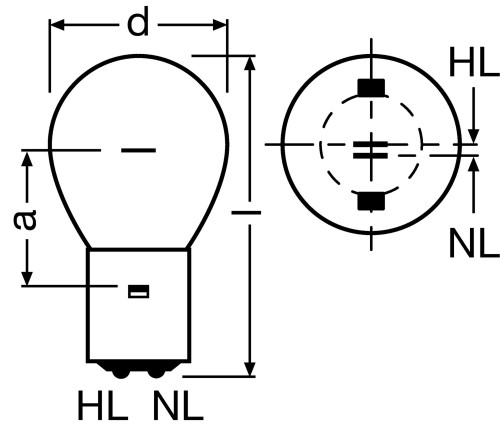 OSRAM LAMPE Zweiwendel-Überdrucklampe SIG 1210
