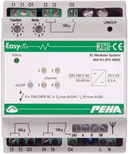 Peha Easyclick-Modul-Schalten D 454 FU-SPV 4REG