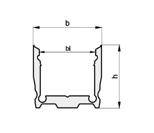Radium Lampenwerk Aufbau-Aluminium-Profil TRPA2501