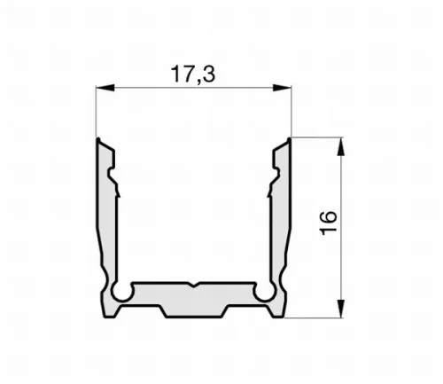 Radium Lampenwerk Aufbau-Aluminium-Profil TRPA2502