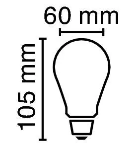 Radium Lampenwerk LED-Lampe E27 RL-A50824CE27FILGold