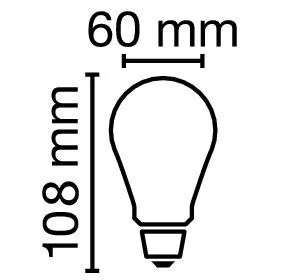 Radium Lampenwerk LED-Lampe E27 RL-A60DL827/F/E27HS
