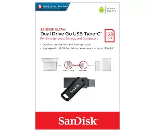 Sandisk USB 3.1 OTG Stick 128GB SDDDC3-128G-G46