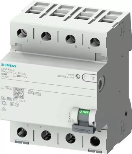Siemens Dig.Industr. FI-Schutzschalter 5SV3344-4