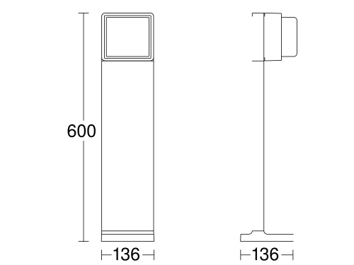 Steinel Sensor-LED-Außenleuchte GL 85-600 SC 3000K