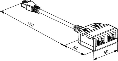 Telegärtner Modular-T-Adapter 100023152
