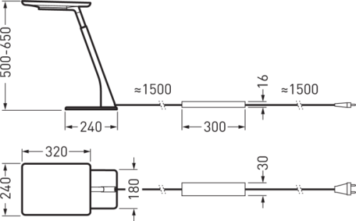 Trilux LED-Tischleuchte Bicult Act  #7093759