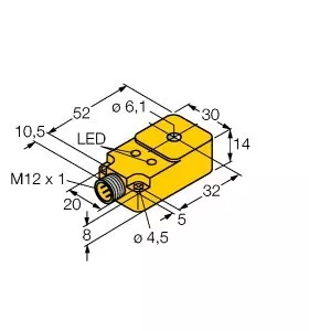Turck Sensor BI6R-Q14-AP6X2-H1141