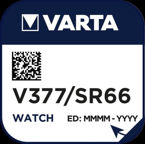10 Stück Varta Cons.Varta Uhren-Batterie V 377 Stk.1 Knopfzellen 00377101111 