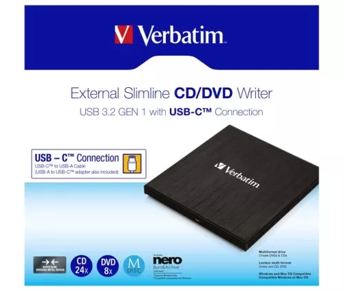 Verbatim DVD Recorder USB 3.2 VERBATIM 43886