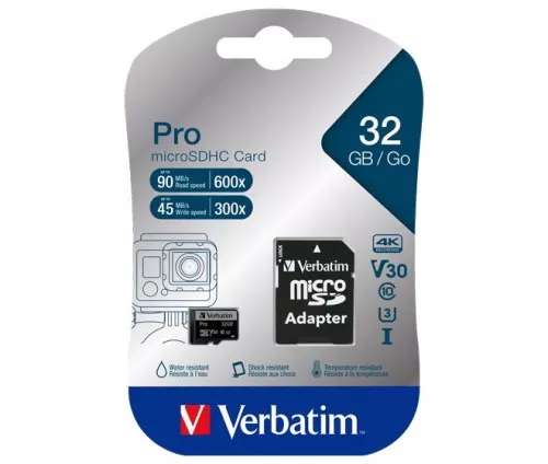 Verbatim microSDHC-Card 32GB PRO VERBATIM 47041