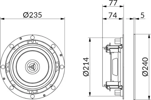 WHD Design-Lautsprecher R240T25SLws