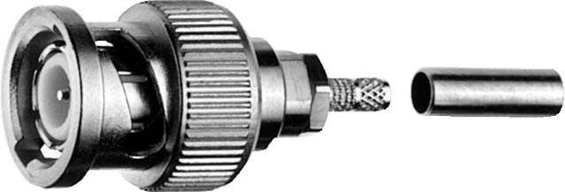 5 Stück Telegärtner BNC-Kabelstecker 100027490 Koax-Steckverbinder