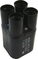 Schrumpf-Aufteilkappe Schrumpfformteil 4-fach 30/13mm 
