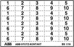 ABB Stotz S&J Kennzeichnungsschild BS-1/10