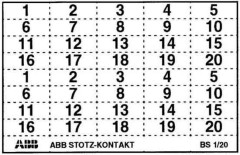 ABB Stotz S&J Kennzeichnungsschild BS-1/20