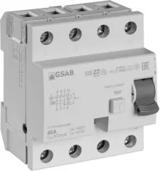 GSAB Elektrotechnik FI-Schutzschalter FI4-40-300