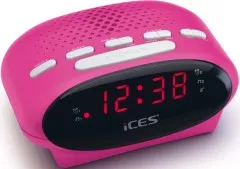 ICES Uhrenradio Ices ICR-210 pink