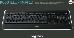 Logitech Tastatur LOGITECH K800 sw
