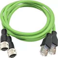 TREND Networks Adapterkabel 1m PROFINET AdapterRJ45-M12-D