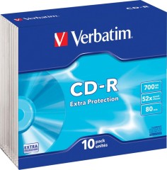 Verbatim CD-R 80Min/700MB/52x VERBATIM 43415(VE10)