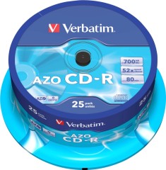 Verbatim CD-R 80min/700MB/52x VERBATIM 43352(VE25)